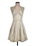 Shoshanna Metallic Silver Cocktail Dress Size S (estimated) - photo 1
