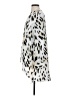 Chico's 100% Polyester Animal Print Ivory Long Sleeve Blouse Size Med (1) - photo 5