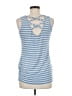 Loveappella Blue Sleeveless Top Size M - photo 2