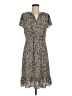 Talbots Animal Print Brown Casual Dress Size 8 - photo 1