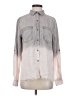 Billy T 100% Lyocell Color Block Gray Long Sleeve Blouse Size S - photo 1