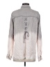 Billy T 100% Lyocell Color Block Gray Long Sleeve Blouse Size S - photo 2
