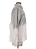 Billy T 100% Lyocell Color Block Gray Long Sleeve Blouse Size S - photo 4
