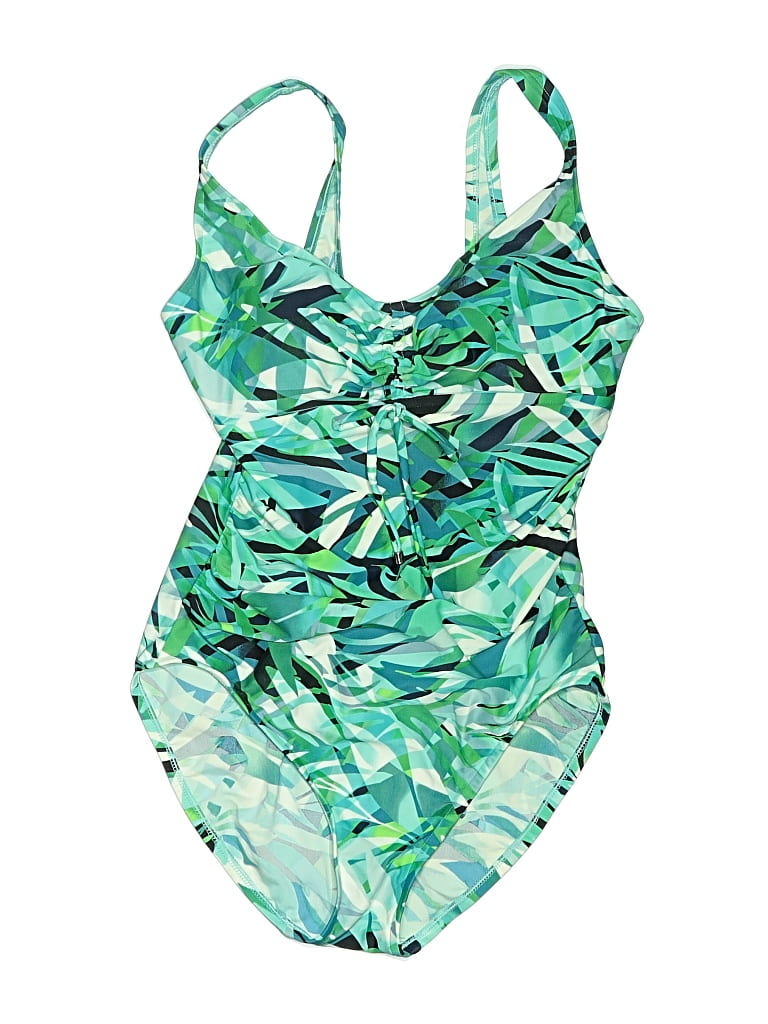 Pre-owned Aqua Green One Piece Swimsuit In Green