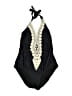 Kona Sol Graphic Black One Piece Swimsuit Size L - photo 1
