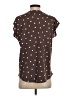 24/7 Maurices Polka Dots Brown Short Sleeve Blouse Size XS - photo 2