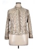 Ruby Rd. 100% Polyester Metallic Gold Jacket Size 14 - photo 1
