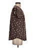 24/7 Maurices Polka Dots Brown Short Sleeve Blouse Size XS - photo 4