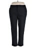 Chaps Solid Black Casual Pants Size 20w - photo 1
