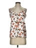 Ann Taylor LOFT 100% Polyester Floral Ivory Sleeveless Blouse Size XS - photo 1