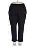 Simply Vera Vera Wang Solid Black Casual Pants Size XXL - photo 1