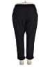 Simply Vera Vera Wang Solid Black Casual Pants Size XXL - photo 2