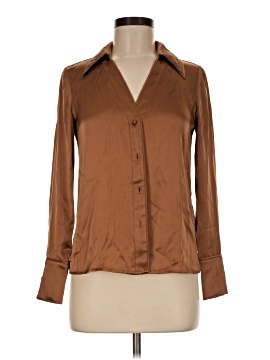 Alice + Olivia Long Sleeve Silk Top