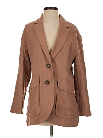 Madewell Cotton-Linen Relaxed Larsen Blazer (view 1)