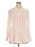 Torrid 100% Polyester Ivory Long Sleeve Blouse Size 2X Plus (2) - photo 1