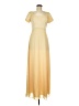 Jordan 100% Polyester Yellow Casual Dress Size 7 - photo 1