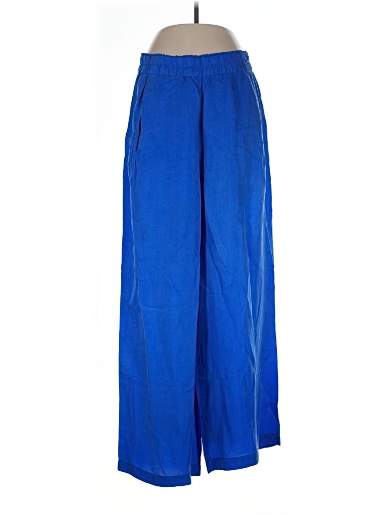 Left on Friday Casual Pants - High Rise: Blue Bottoms - Size Large