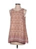 Max Studio 100% Polyester Graphic Pink Sleeveless Top Size S - photo 1