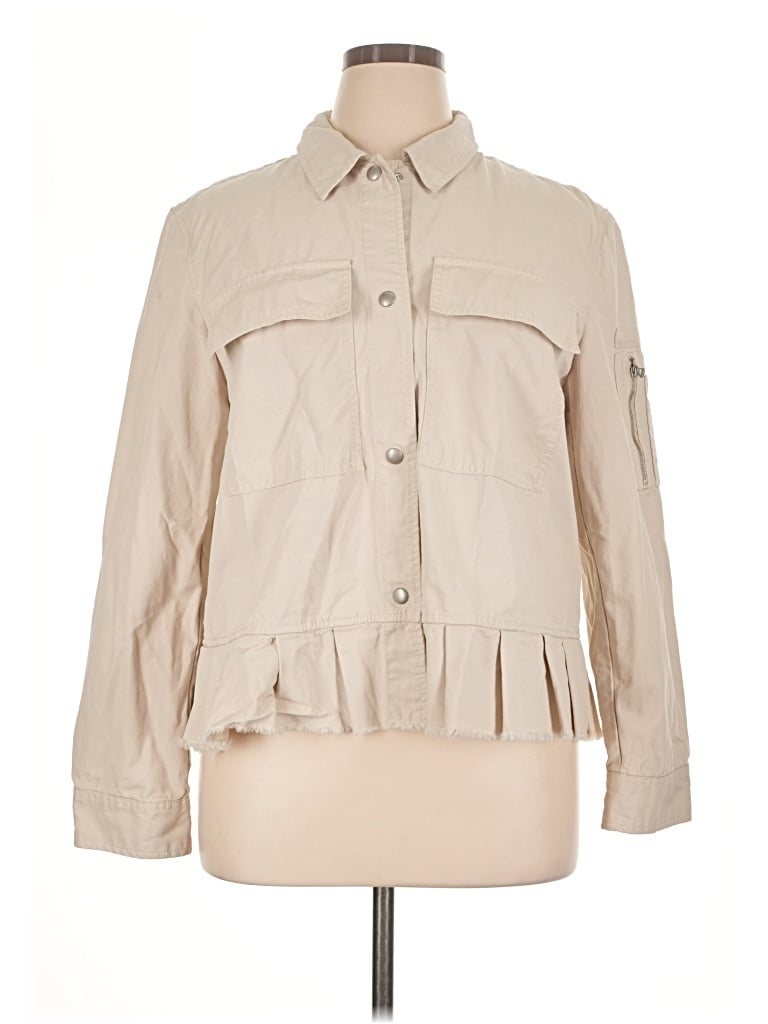 Pre-owned Gap 3/4 Sleeve Blouse In Tan