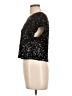 Francesca's Black Short Sleeve Top Size L - photo 5