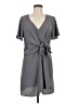 Entro Solid Gray Casual Dress Size M - photo 1