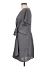 Entro Solid Gray Casual Dress Size M - photo 5
