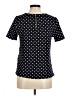 Green Envelope Polka Dots Black Short Sleeve Top Size M - photo 2