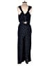 Ann Taylor LOFT 100% Rayon Polka Dots Blue Jumpsuit Size 6 - photo 2
