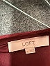 Ann Taylor LOFT Burgundy Long Sleeve Blouse Size M - photo 8