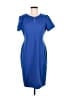 Talbots Solid Blue Casual Dress Size 8 - photo 1