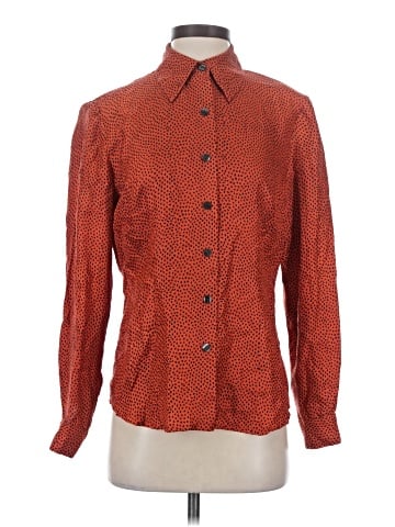 Maggy London Long Sleeve Silk Top (view 1)