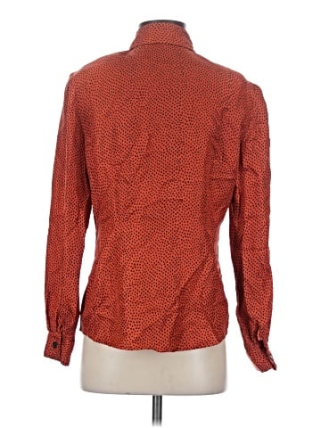 Maggy London Long Sleeve Silk Top (view 2)