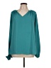 Dokotoo 100% Polyester Teal Long Sleeve Blouse Size L - photo 1