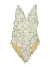Old Navy Animal Print Ivory One Piece Swimsuit Size M - photo 1
