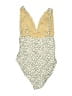 Old Navy Animal Print Ivory One Piece Swimsuit Size M - photo 2