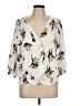 MELLODAY Ivory 3/4 Sleeve Blouse Size L - photo 1