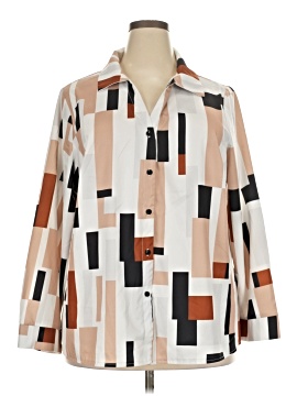 Shein Curve Long Sleeve Blouse