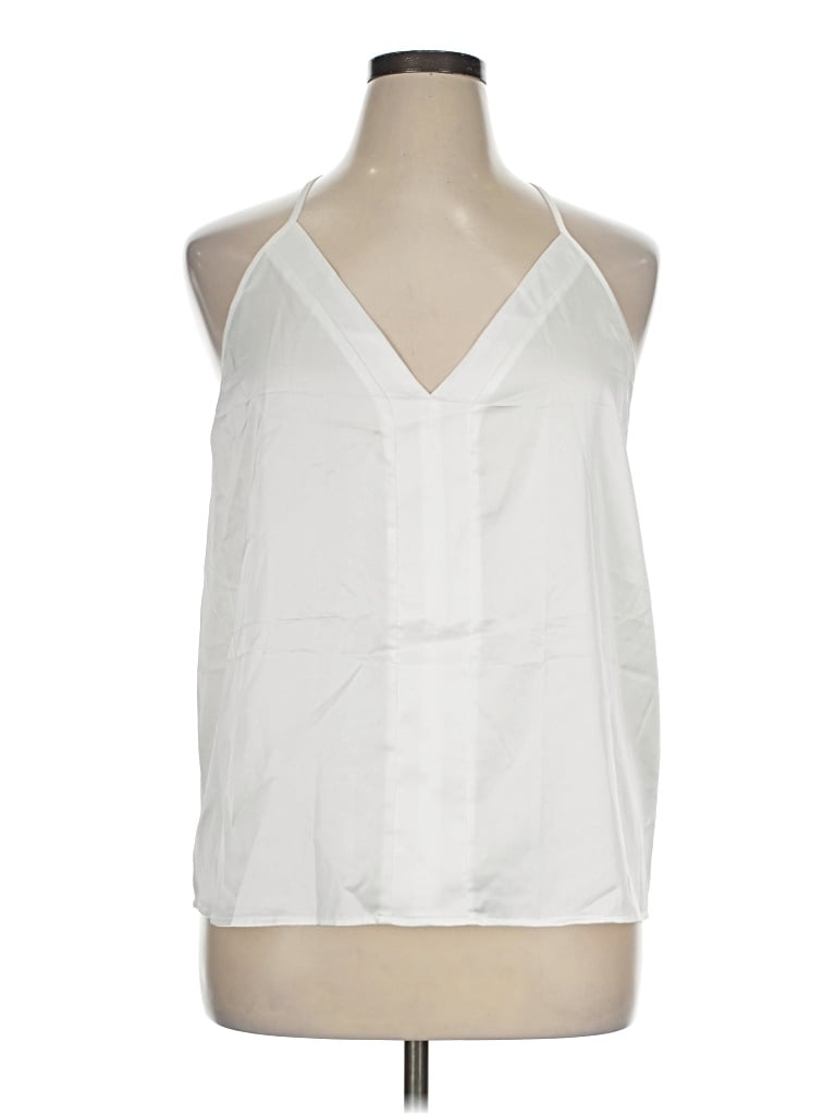 Pre-owned Zeagoo Sleeveless Blouse In White