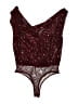 Lulus 100% Polyester Burgundy Bodysuit Size M - photo 1