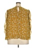 1.State 100% Polyester Yellow 3/4 Sleeve Blouse Size 2X - photo 2