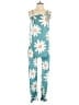 Unbranded Floral Teal Jumpsuit Size S - photo 1
