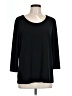 Chico's Black 3/4 Sleeve Top Size Lg (2) - photo 1