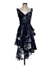 MARCHESA notte 100% Polyester Paisley Blue Cocktail Dress Size 0 - photo 1