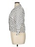 Talbots 100% Linen Polka Dots White 3/4 Sleeve Button-Down Shirt Size 14 Petite - photo 5