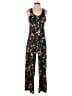 Only 100% Cotton Floral Black Jumpsuit Size S - photo 1