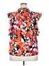 Unbranded 100% Polyester Orange Sleeveless Blouse Size XXL - photo 2