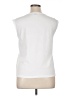 Shein Tropical White Sleeveless T-Shirt Size L - photo 2