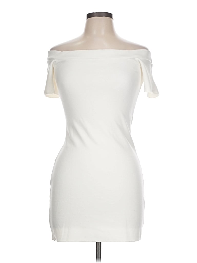 Pre-owned Zara Cocktail Dress In Ivory