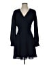 Ann Taylor 100% Polyester Polka Dots Blue Casual Dress Size 0 - photo 1