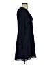 Ann Taylor 100% Polyester Polka Dots Blue Casual Dress Size 0 - photo 4